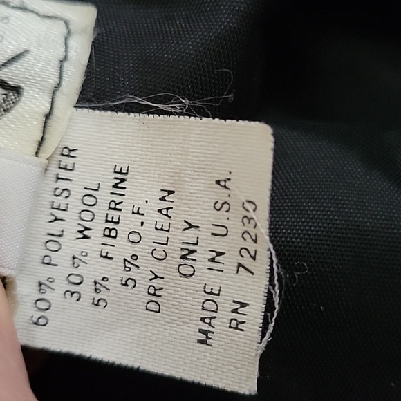 Touch men's vintage black and white one button blazer sz L unisex - Picture 4 of 5